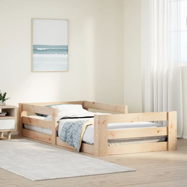 vidaXL Posteľ bez matraca 75x190 cm masívna borovica