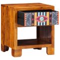 vidaXL Servírovacia skriňa Viacfarebný 40 x 35 x 45 cm akáciový masív