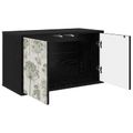 vidaXL Nástenný TV kabinet GOTHA 69 x 33 x 40 cm Čierny dub