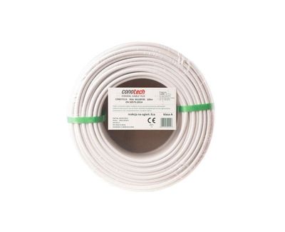 Koaxiálny kábel CONO-TECH RG6 NS100TRI, 1mm, CU/AL, Trishield, PVC, 6,8mm, 100m, fólia