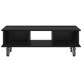 vidaXL TV stolík 100 x 35 x 35 cm Čierny dub Kompozitné drevo