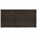 vidaXL Stolová doska tmavohnedá 120x60x(2-4) cm ošetrený dubový masív