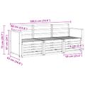 vidaXL Súpravy pohoviek 3 ks Pevné akáciové drevo