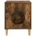 vidaXL Mačka Dom Dymový dub 42,5 x 40 x 53 cm Kompozitné drevo