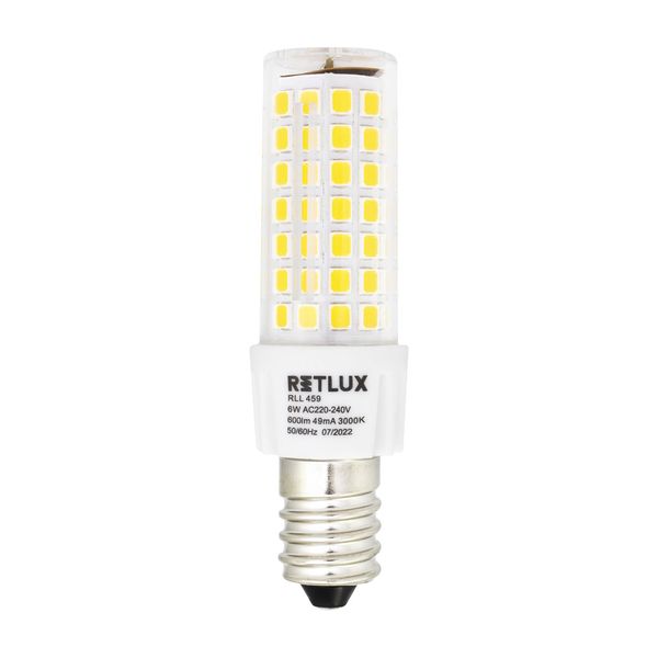 Žiarovka LED E14 6W biela teplá RETLUX RLL 459