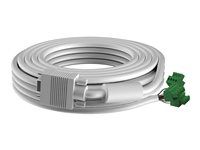 Kabel VGA - HD-15 (VGA) (M) do 4 pin Phoenix (M) - 10 m - lisovaný - béžová