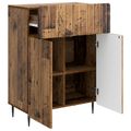 vidaXL Servírovacia skriňa Staré drevo 66 x 34,5 x 92 cm