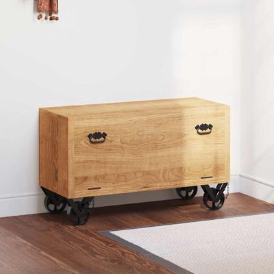 vidaXL Botník z mangového dreva 86x35x55 cm