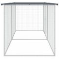 vidaXL Klietka pre kurčatá so strechou, antracitová 203x98x90 cm, pozinkovaná oceľ