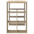 vidaXL Stôl Sonoma dub Kompozitné drevo 90 x 50 x 75 cm