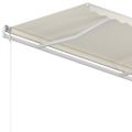 vidaXL Ručne zaťahovacia markíza 350x250 cm krémová