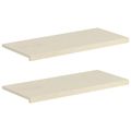 vidaXL Parapety 2 ks Biela 90 x 40 x 2 cm Masívne dubové drevo