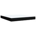 vidaXL Posteľný rám boxspring s matracom čierny 180x200 cm látka