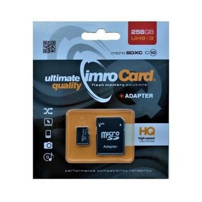 Pamäťová karta Imro 256GB microSDXC kl. 10 UHS-3 + adaptér