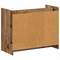 vidaXL Skriňa na topánky s úložiskom Staré drevo 85 x 39,5 x 70 cm