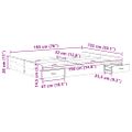 vidaXL Rám postele s úložným prostorem Staré drevo 135 x 190 cm