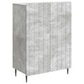 vidaXL Servírovacia skriňa Betónovo sivá 66 x 34,5 x 92 cm
