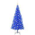 vidaXL Vianočný stromček Modrá 210 cm PVC
