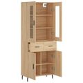 vidaXL Vysoká skrinka dub sonoma 69,5x34x180 cm spracované drevo