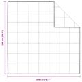 vidaXL Zimný prehoz 200 x 200 cm Zima Perie Biela Priedušná