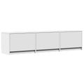 vidaXL TV skriňa s LED 165 x 34 x 40 cm Biely Konštruované drevo