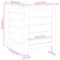 vidaXL Vonkajší box na vankúše 50x50x56 cm masívne jedľové drevo