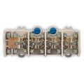 Svorkovnica stúpacia OBL 25/16-4, zakrytá, na DIN/panel, 4pólová., každý pólový 1x 25mm2 a 4x16mm2