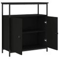 vidaXL Komoda čierna 70x30x80 cm kompozitné drevo