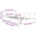 vidaXL Rám detskej postele biely 90x200 cm masívna borovica