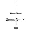 vidaXL Kovový vianočný dekoratívny stromček čierny 75 cm