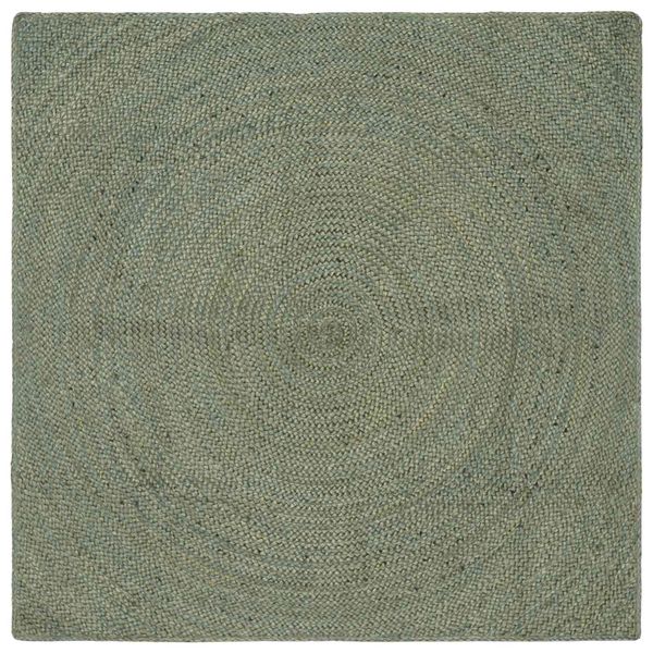 vidaXL Kusové koberce Olivovo zelená 120 x 120 cm Juta