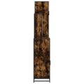 vidaXL 4-dielna sada kúpeľňového nábytku dymový dub spracované drevo