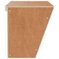 vidaXL Kŕmidlo na seno pre králiky 37x18,5x23 cm jedľový masív