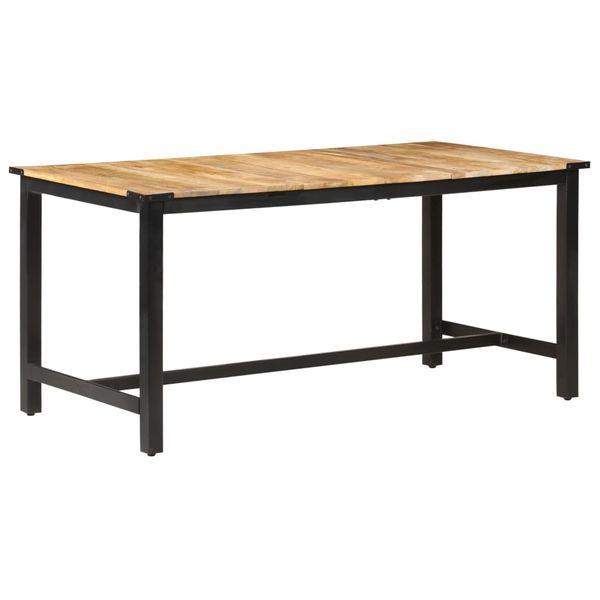 vidaXL Jedálenský stôl 160x80x76 cm, surový mangový masív
