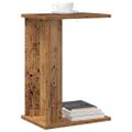 vidaXL Koncový stôl Staré drevo 35 x 25 x 50 cm Kompozitné drevo