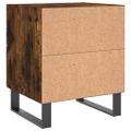 vidaXL Nočné stolíky 2 ks dymový dub 40x35x47,5 cm kompozitné drevo
