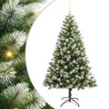 vidaXL Umelý vianočný stromček s umelým snehom 300 LED Teplá biela