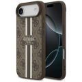 Puzdro Guess 4G Printed Stripes MagSafe pre iPhone 17 Air hnedá