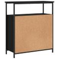 vidaXL Komoda čierna 70x30x80 cm kompozitné drevo