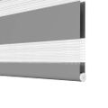 vidaXL Zebrová roleta 70,9x120 cm Šírka látky 66,7 cm sivá