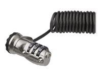6 ft Coiled Cable Lock (LTLOCK3DCOIL) - Bezpečnostný káblový zámok - 1.8 m