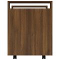 vidaXL Stolový vozík hnedý dub 60x45x60 cm spracované drevo
