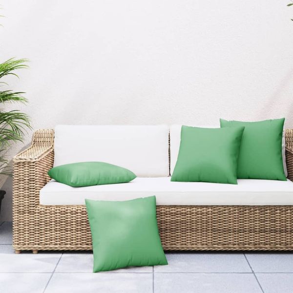 vidaXL Dekoratívne vankúše 4 ks zelené 50x50 cm látka