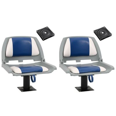 vidaXL Sedadlá do člna 2 ks s podstavcom, otočné o 360°