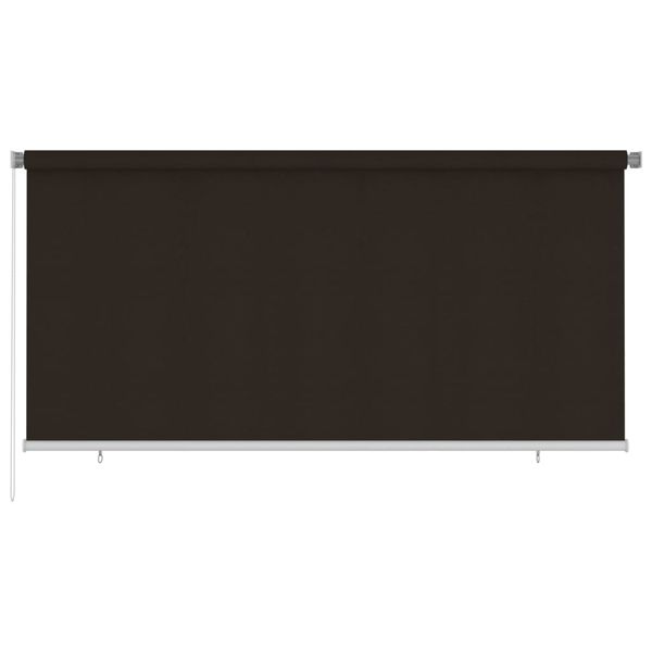 vidaXL Vonkajšia zatemňovacia roleta 300x140 cm hnedá HDPE