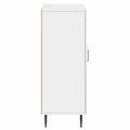 vidaXL Servírovacia skriňa Biela s vysokým leskom 66 x 34,5 x 89,5 cm