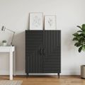 vidaXL Servírovacia skriňa Čierna 66 x 34,5 x 89,5 cm Kompozitné drevo