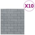 vidaXL 3D tapeta tehly samolepiaca 10 ks antracitová