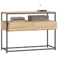 vidaXL Konzolový stolík dub sonoma 100x40x75 cm kompozitné drevo