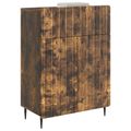vidaXL Servírovacia skriňa Dymový dub 66 x 34,5 x 92 cm